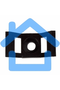 Площадка для крепления стяжки Rexant (ПС-2) 29x15 мм, черная, упаковка 100 шт.