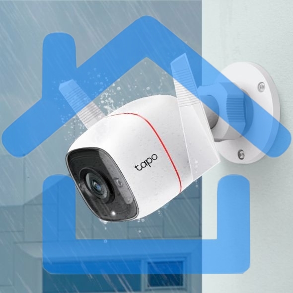 Видеокамера IP TP-Link Tapo C310 White 3MP indoor & outdoor IP camera, 30m Night Vision, IP66 dust & waterproof, Motion Detection and Notification, 2-way Audio, supports Micro SD card storage, easy setup with APP