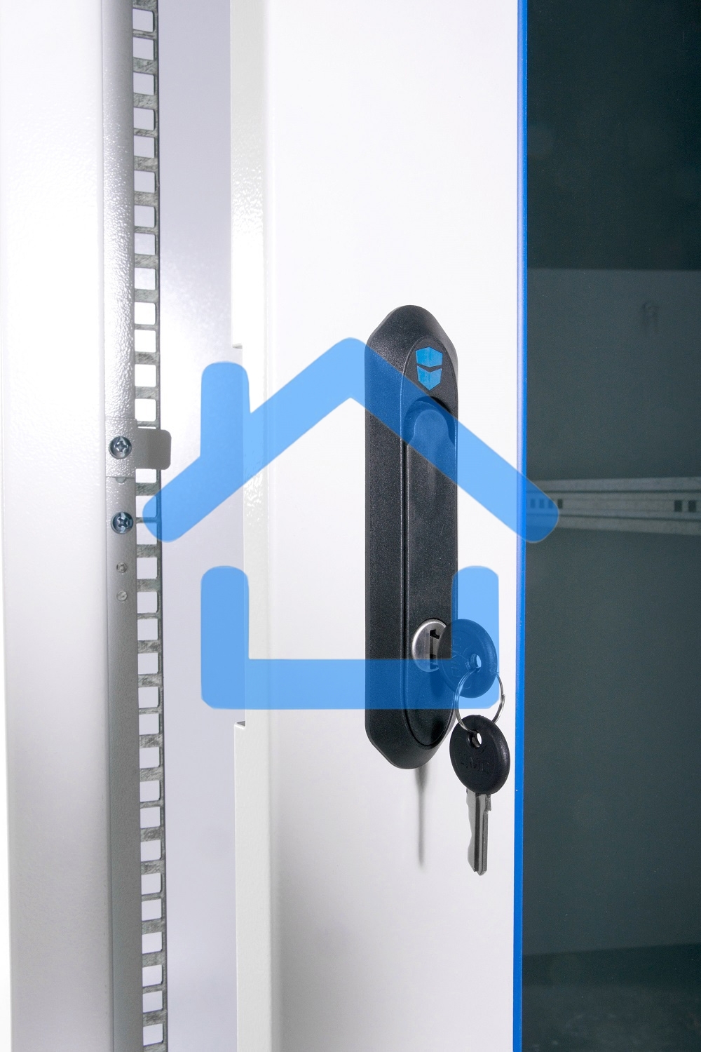 Шкаф телекоммуникационный напольный ЭКОНОМ 42U (800 × 1000) дверь стекло, дверь металл