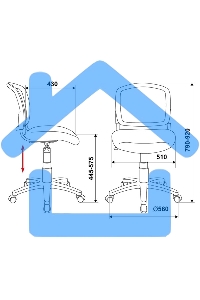 Кресло детское Бюрократ CH-W296NX белый TW-15 Neo Grey сиденье серый, сетка/ткань, крестов. пластик, пластик белый