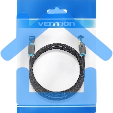 Патч-корд Vention прямой SFTP cat.8 RJ45 - 5м. черный Тканевая оплетка