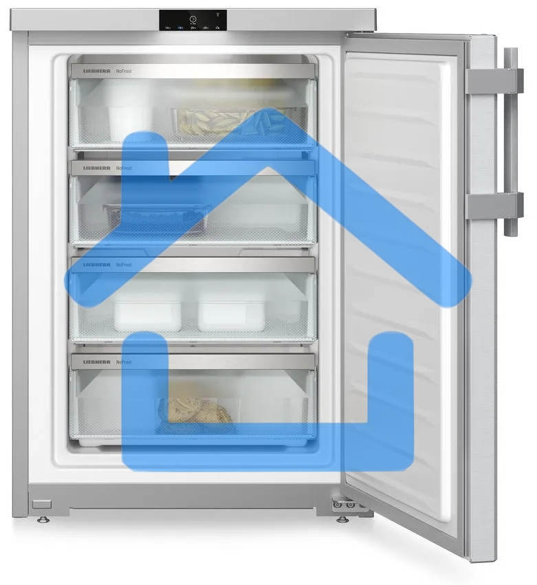 Морозильная камера Liebherr FNsddi 1624-20 001, нержавеющая сталь, 86 л, 4 ящика
