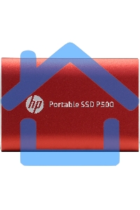 Внешний SSD HP P500, 1TB, USB 3.2 Gen 1 Type-C, R/W 420/260, красный