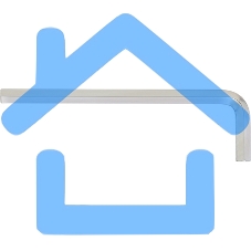 Ключ СИБРТЕХ 12340имбусовый hex 8мм 45x закаленный никель