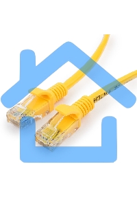 Патч-корд медный UTP Cablexpert PP10-1M/Y кат.5e, 1м, литой, многожильный (желтый)