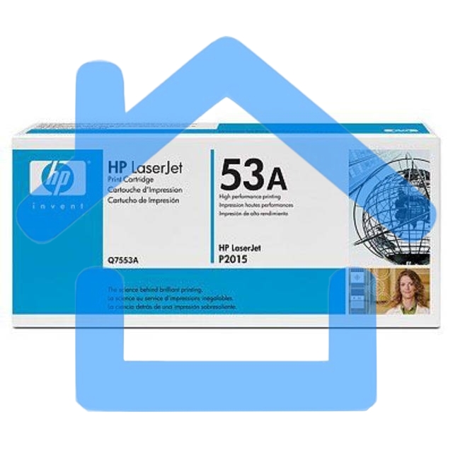 Картридж лазерный HP Q7553A черный для LaserJet P2015 3000 стр.