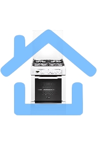 Плита газовая Gefest ПГ 6100-04 белый, конфорок 4 шт, духовка 52 л, 60 см x 85 см x 60 см