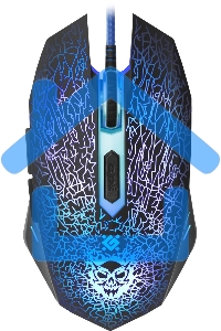 Мышь проводная Defender Shock GM-110L черный, 3200 dpi, USB, кнопки - 6