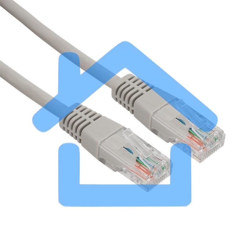 Пaтч-корд U/UTP Rexant, кат.5e, RJ45-RJ45, неэкранированный, LSZH серый, 0,5м