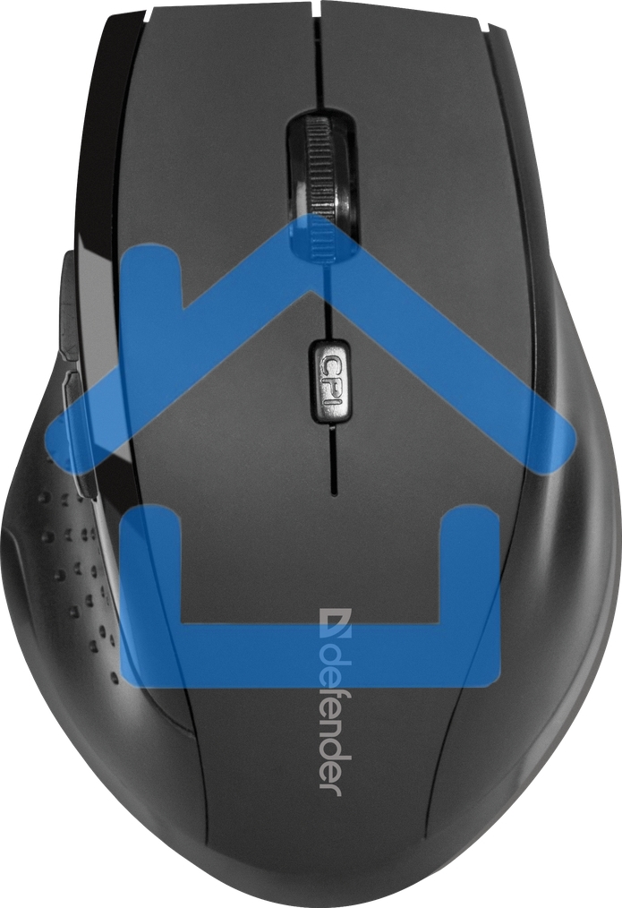 Мышь беспроводная Defender Accura MM-365 черный, 1600 dpi, радиоканал, USB, кнопки - 6