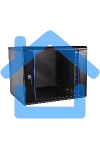 Шкаф телекомм. настенный разборный ЦМО 9U (600х650) дверь стекло, черный