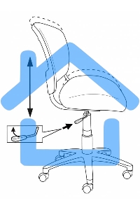 Кресло детское Бюрократ CH-W296NX белый TW-15 Neo Grey сиденье серый, сетка/ткань, крестов. пластик, пластик белый