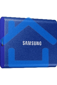 Внешний SSD Samsung T7, 2TB, USB 3.2 Gen 2 Type-C, R/W 1050/1000, синий