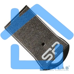 Флешка USB R/W Silicon Power R/W 16Gb Touch T01 SP016Gb,UF2T01V1K USB2.0 черный/серебристый