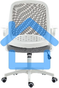 Кресло компьютерное Cactus CS-WMC212-GY белый/серый, сетка/ткань