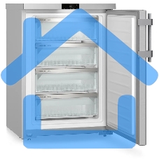 Морозильная камера Liebherr FNsddi 1624-20 001, нержавеющая сталь, 86 л, 4 ящика