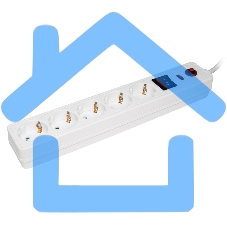 Сетевой фильтр Iek WFP10-16-05-05-N СФ-05К-выкл. 5 мест 2Р+РЕ/5метров 3х1мм2