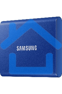 Внешний SSD Samsung T7, 2TB, USB 3.2 Gen 2 Type-C, R/W 1050/1000, синий