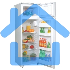 Холодильник Саратов 263 КШД-200/30 белый двухкамерный 165/30л морозилка сверху