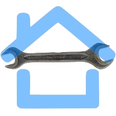 Ключ рожковый,19 х 22 мм, CrV, фосфатированный, ГОСТ 2839 Сибртех