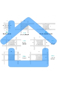 Кронштейн ONKRON M7LW 40-75