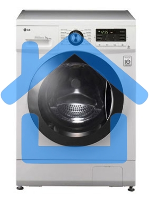 Стиральная машина LG F1096TD3 белая, загрузка фронтальная 8кг, 1000 об/мин., класс: A