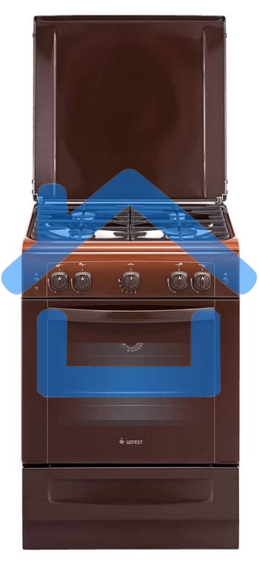 Плита газовая Gefest ПГ 6100-01 0001 коричневый, конфорок 4 шт, духовка 52 л, 60 см x 85 см x 60 см