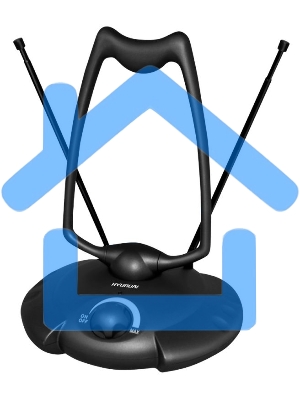 Антенна телевизионная Hyundai H-TAI200 15дБ активная черный