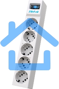 Сетевой фильтр ZIS PILOT Surge protector Pilot SG5 5 outlets (GP), 10A / 2.2kVt, automatic circuit-breaker, 3 m