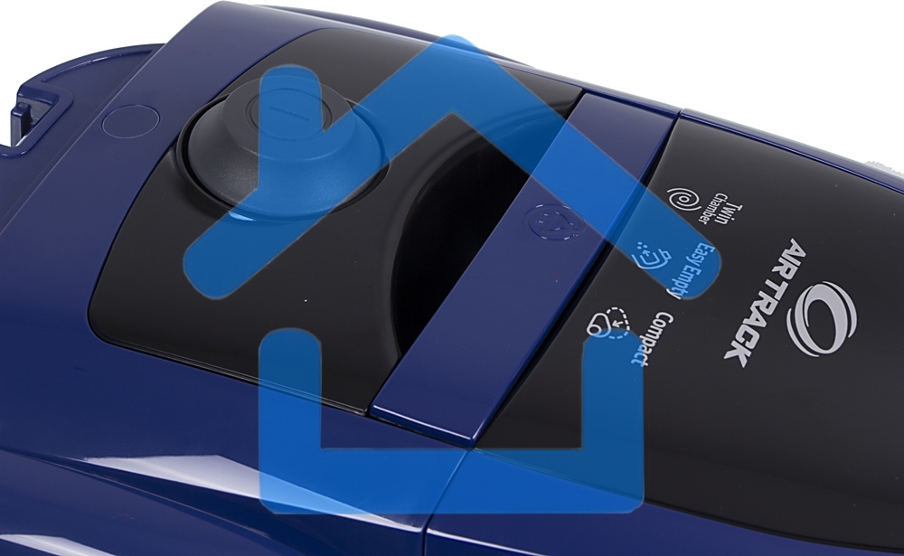 Пылесос Samsung VCC4520S36 синий/черный, 350/1600 Вт, уборка сухая, пылесборник контейнер 1.3 л