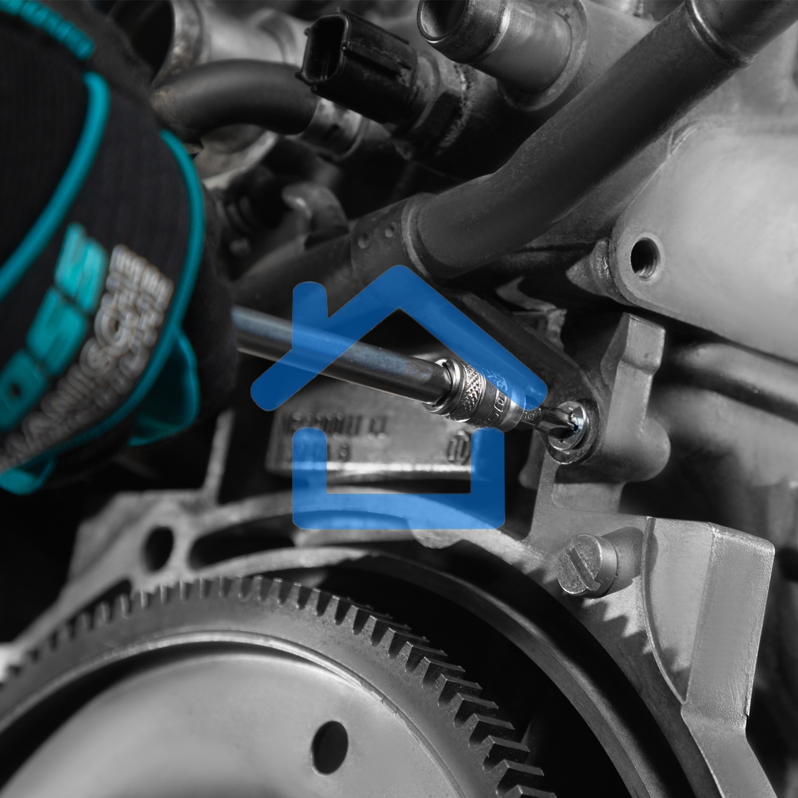 Набор инструментов 76 предметов, 120 зубьев, CrV1/4, 1/2