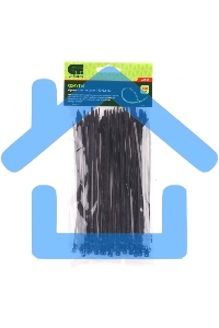 Хомуты, 180 х 3,6 мм, пластиковые, черные, 100 шт. Сибртех