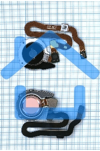 Кнопка HOME в сборе с механизмом и шлейфом для Huawei Honor 8, розовая