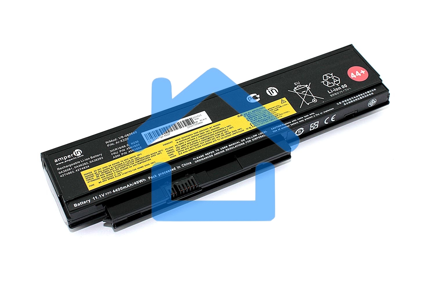 Аккумуляторная батарея Amperin для ноутбука Lenovo ThinkPad X220 11.1V 4400mAh AI-X220