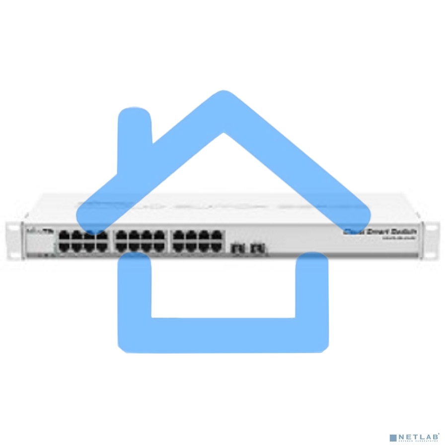 Коммутатор MikroTik CSS326-24G-2S+RM 24х Gigabit RJ45, 2х SFP+