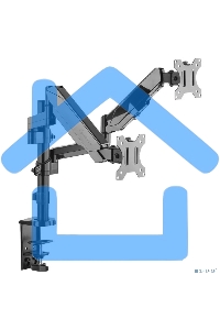 Кронштейн (держатель) ONKRON G140 для двух мониторов 13
