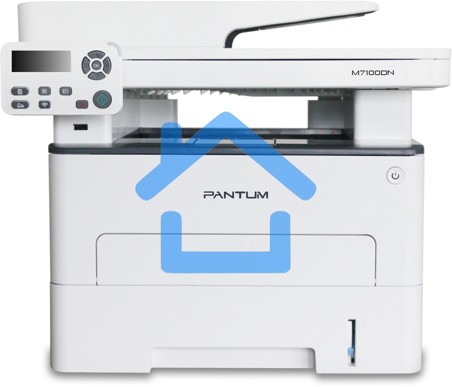 МФУ лазерное Pantum M7100DN, A4, ч/б, печ. до 33 стр/мин., скан. до 24 стр/мин., 1200x1200dpi, USB, RJ-45