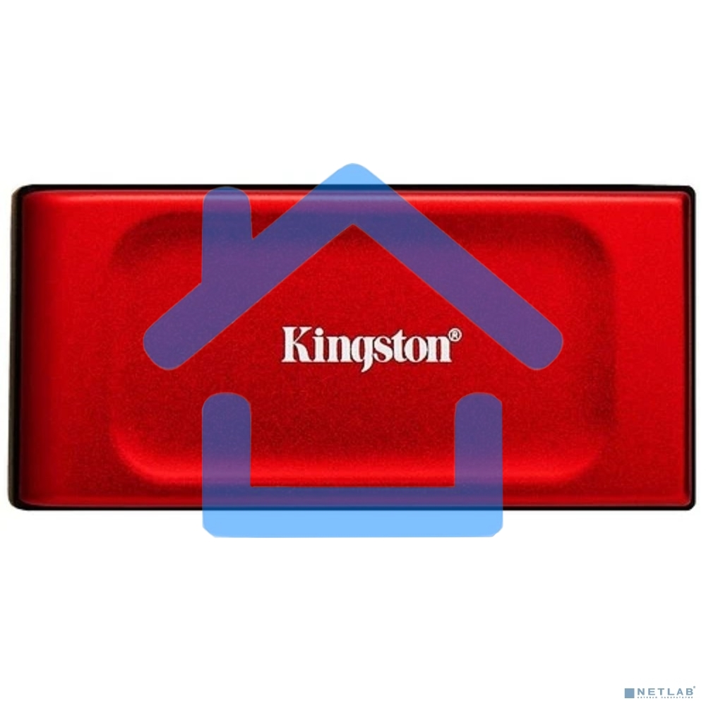 Внешний SSD Kingston XS1000, 1TB, USB 3.2 Gen 2 Type-C, R/W 1050/1000, красный