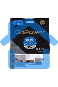 Адаптер GoPower Jack3.5мм(F)-TYPE-C(M) 00-00027481 0.1M белый
