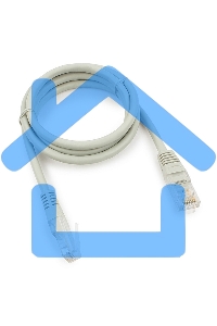 Патч-корд медный UTP Cablexpert PP10-1M кат.5e, 1м, литой, многожильный (серый)