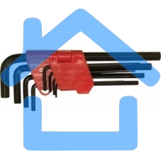 Набор ключей Matrix имбусовых hex 1.5–10мм crv 9 шт, удлиненные