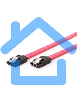 Кабель интерфейсный SATAIII Cablexpert CC-SATAM-DATA-XL, 100см, 7pin/7pin, защелка, пакет