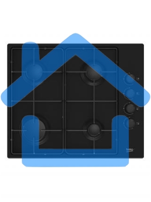 Газовая варочная панель Beko HIGG 64123 SB, черный