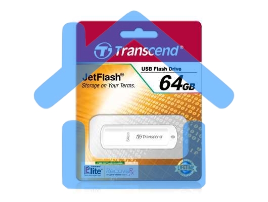Флешка USB R/W Transcend USB Drive 64 Gb JetFlash 370 TS64GJF370 USB 2.0