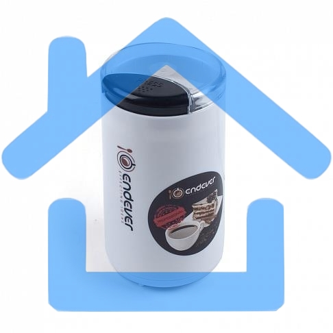 Кофемолка Endever Costa-1053, 250 Вт, 15000 об/мин, вес продукта для помола 100 гр, ABS-пластик, защита от перегрева двигателя