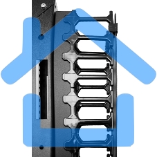 Вертикальный кабельный органайзер с пластиковыми пальцами 42U для шкафов ШТК-СП