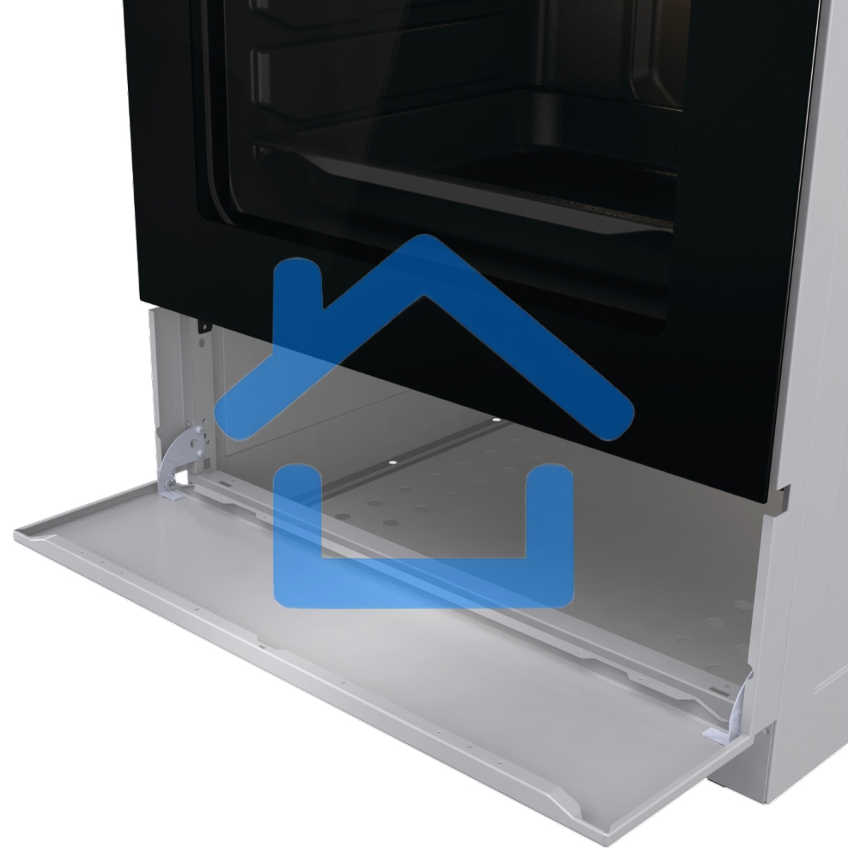 Плита электрическая Gorenje GEC6A11SG серый, конфорок 4 электрических, духовка 65 л, 60 см x 85 см x 60 см