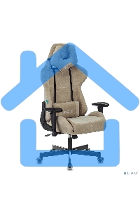 Кресло игровое Бюрократ VIKING KNIGHT LT21 FABRIC песочный крестовина металл/пластик