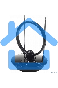 Телевизионная антенна Harper ADVB-2969 (комнатная, активная;DVB-T2; VHF / UHF (174–230 MHz, 470-862 MHz); 25 dB; 75 ; 3 dB; 1м)