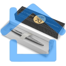 Ручка шариковая Parker Jotter SE 70th Anniversary K162 (2205530) Stainless Steel CT, синие чернила, подарочная коробка